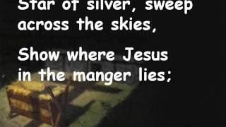 See Him lying on a bed of straw (with lyrics)