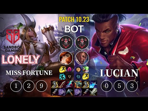 SB Lonely Miss Fortune vs Lucian Bot - KR Patch 10.23