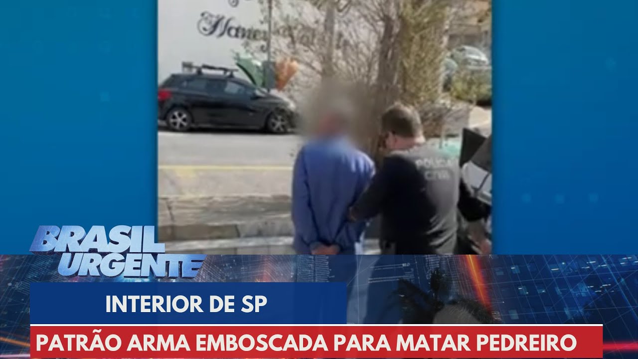 Patrão arma emboscada para matar pedreiro | Brasil Urgente