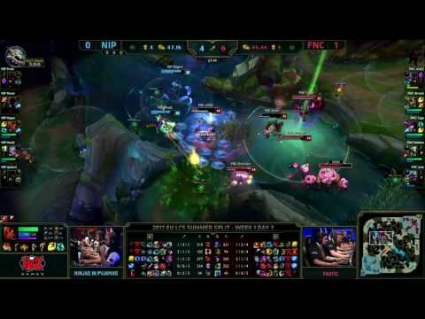 Fnatic take over the game with a huge teamfight and baron