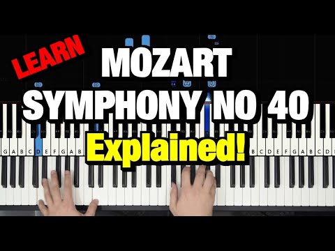 HOW TO PLAY - MOZART - SYMPHONY NO. 40 IN G MINOR (PIANO TUTORIAL LESSON)