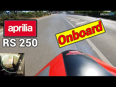 APRILIA RS 250 | Onboard pushing hard on the street