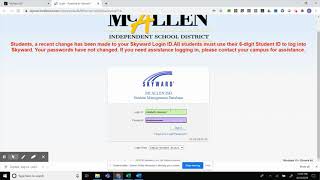 Skyward Parent Access Step-by-Step | McAllen ISD