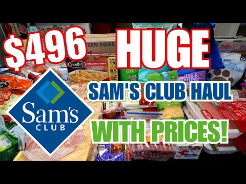HUGE Monthly Sam's Club Grocery Haul With Prices! |...