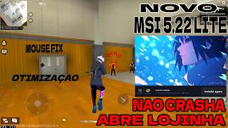 FREE FIRE V7A , O MAIS LITE🔥+NOVO MSI LITE  5.22 +MOUSE FIX + SENSIBILIDADE+INSTALAÇAO COMPLETA✅