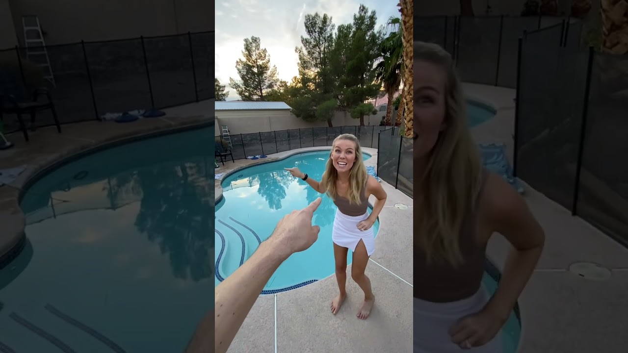 she pranked her friends by the pool