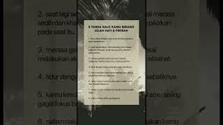 Download lagu 8 tanda kalau kamu sedang lelah hati dan pikiran mp3 Download lagu 8 tanda kalau kamu sedang lelah hati dan pikiran mp3