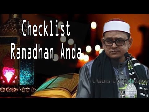 Checklist Ramadhan Anda | Ustaz Nurul Aswar Nasron