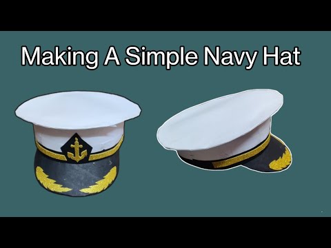 How to make a paper Hat | sailor captain hat | Navy hat | craft |