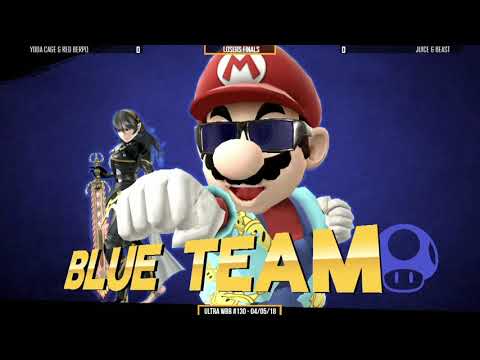 Ultra WBB #130 | yoda cage & red berpo vs juice & beast - Losers finals - Super Smash Bros. for Wii