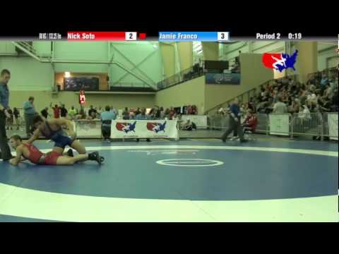 University Nat`ls FS  60 KG / 132.25 lbs: Nick Soto vs. Jamie Franco