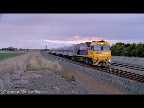 NR93 Leads 5AM8 "The Overland" JBRE Passenger Train At Sunset (15/8/2024) - PoathTV Railways