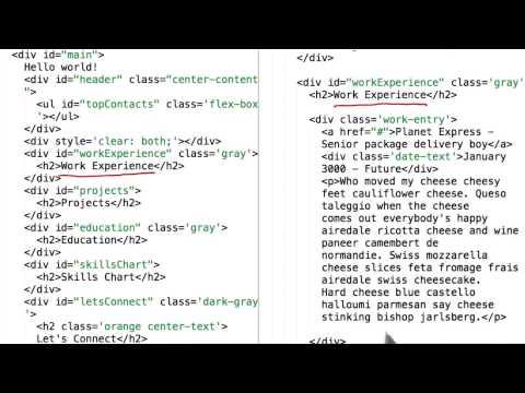 电子简历的 HTML