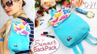 DIY BACKPACK TUTORIAL SO Bright &amp; NICE &amp; EASY