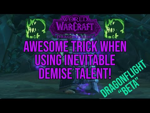World Of Warcraft: Dragonflight Beta - INEVITABLE DEMISE TIP for AFFLICTION Warlock! "MOAR DAMOOGE"