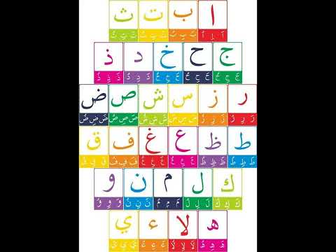 Prononciation de l'alphabet arabe avec les voyelles
