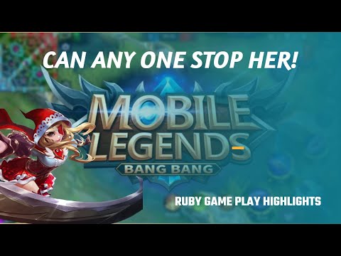 Ruby Is Monster | Mobile Legend Game play | Ruby Highlight Reel