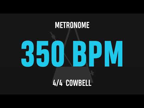 350 BPM 4/4 - Best Metronome (Cowbell)