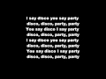 Disco disco part party lyrics 