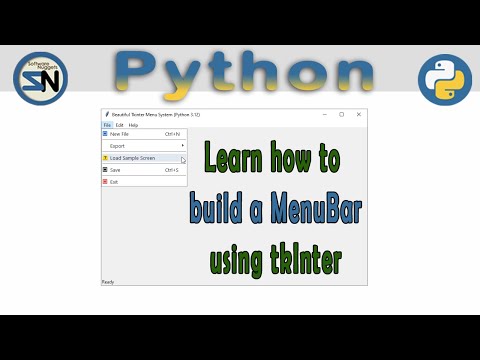 How To Create A Menu Bar In Python Tkinter Full Guide Source Code
