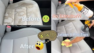 Pro Guide - How to Shampoo Car Seats (No Extractor!)