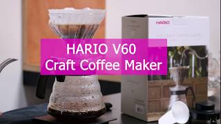 Hario V60 Craft Coffee Maker Demonstration