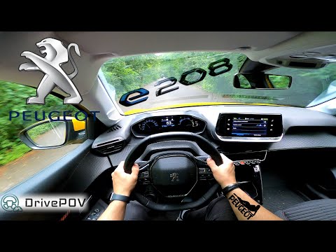 Peugeot e-208 50kWh 2020 | 136HP-260NM | POV TEST DRIVE, POV ACCELERATION, POV TOP SPEED | #DrivePOV