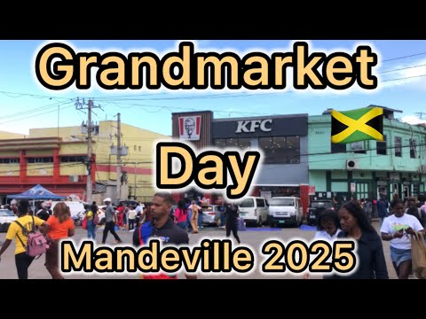 Grandmarket day mandeville Jamaica 🇯🇲 Christmas 🎄 rush must watch ‼️