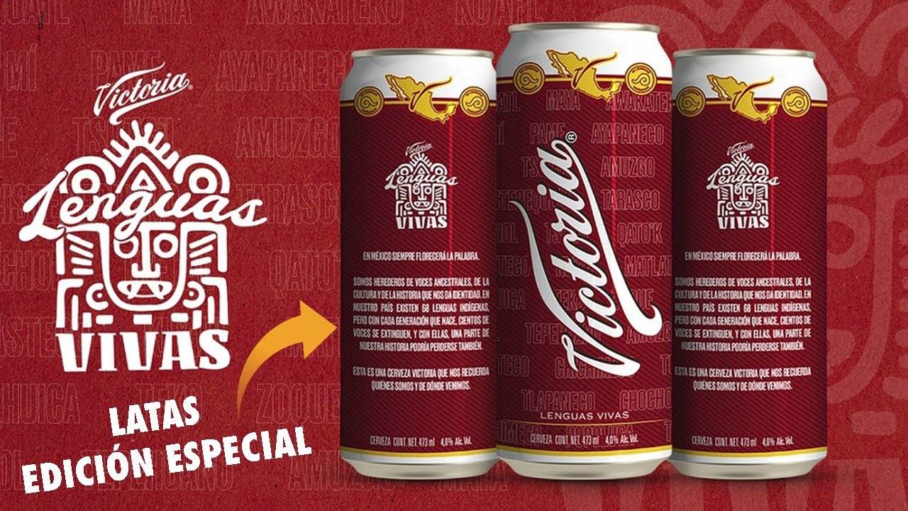 CERVEZA VICTORIA - LATAS EDICION ESPECIAL (LENGUAS VIVAS) | COLECCIÓN WORLDWIDE