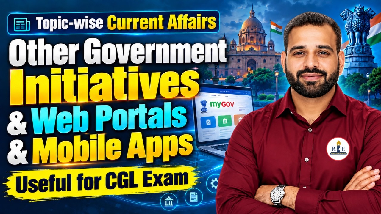 📱Other Government Initiatives, Web Portal & Mobile Apps | Updated Sept 2026 | SSC Exams 2026  | RBE