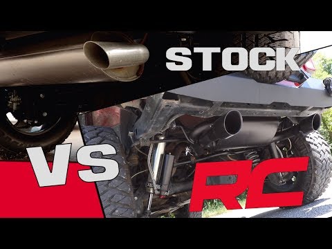 Stock vs RC - Jeep Wrangler Exhaust