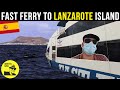 WILD ferry ride from Fuerteventura to Lanzarote, Canary Islands (I hope you don't get sea sick)  🇪🇸