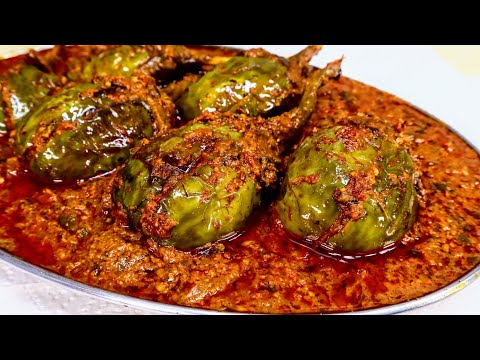 Spicy Stuffed Eggplant Curry (Baingan Bharwan)