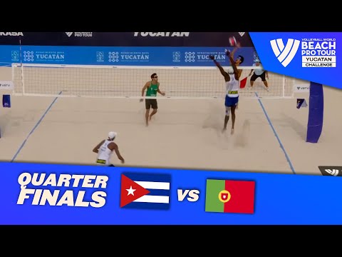 Alayo/Diaz 🇨🇺 vs. Pedrosa/Campos 🇵🇹 - Quarter Final Highlights | Yucatan 2025 #BeachProTour