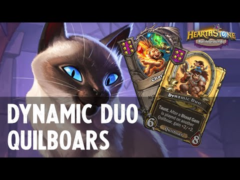 DYNAMIC DUO QUILBOARS ft. Mr. Biggles | Hearthstone Battlegrounds (20.4.2)
