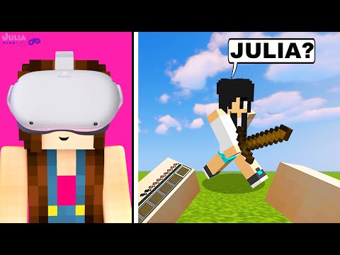 PLAYING VR IN MINECRAFT FOR THE FIRST TIME!