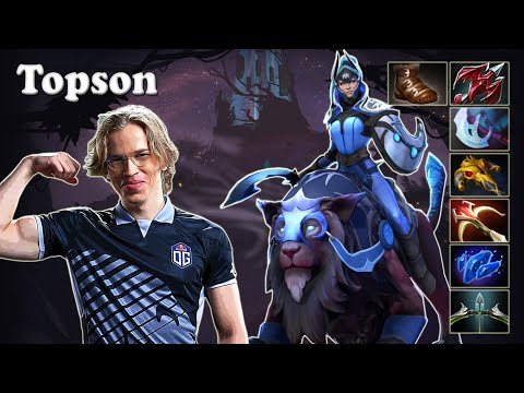 Topson - Luna Safelane with Emo Ember Spirit vs s4 Mars | Dota 2 7.29d Gameplay