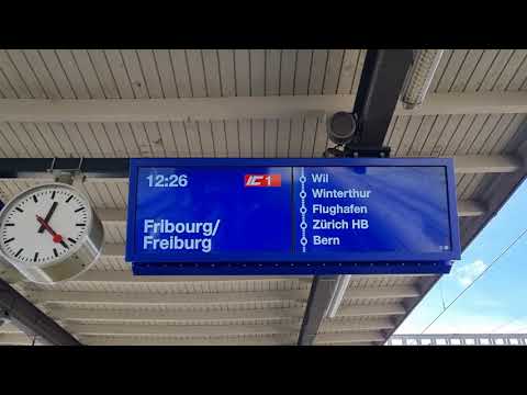 SBB Ansage IC1 nur bis Fribourg/Freiburg