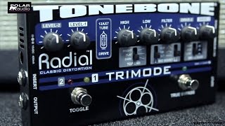 Video thumbnail for Radial Tonebone Trimode Tube Overdrive Distortion Pedal Demo by POLAR - Music & Pro Audio