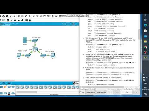 4.2.2.10 Packet Tracer - Configuring Extended ACLs Scenario 1