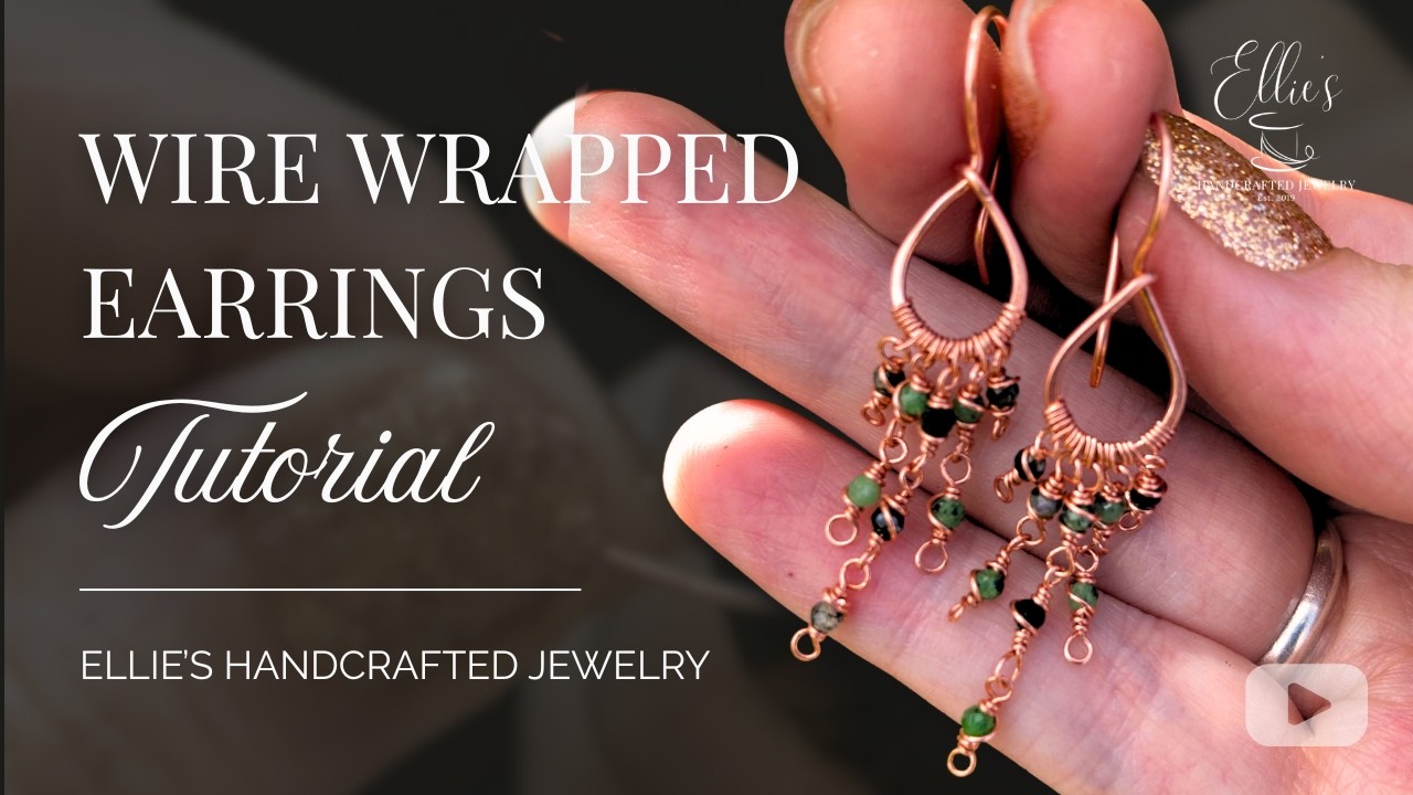 DIY Beaded Earrings with Wire Weaving Techniques
