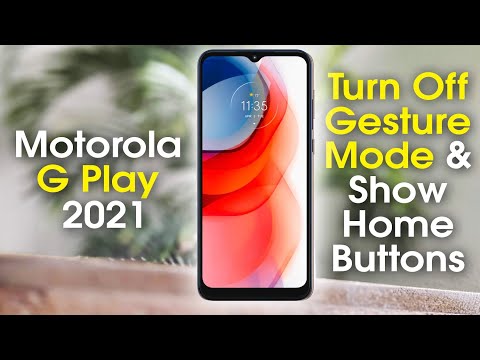 Moto G Play 2021 How to Turn on Home Buttons & Turn Off Gesture Mode