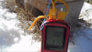 Winter Bee Hive Temp - Outside Air Temp is 20°F