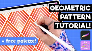 Make this Intricate Geometric Pattern in Procreate! Full Tutorial + Free Palette