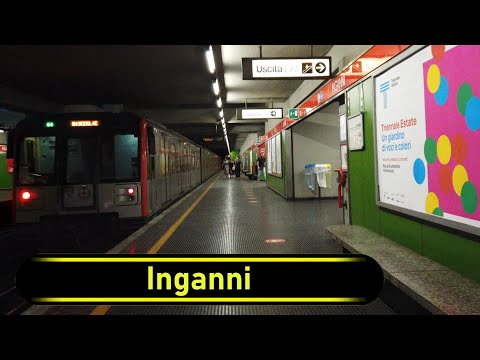 Metro Station Inganni - Milan 🇮🇹 - Walkthrough 🚶