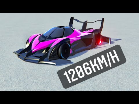 Devel Sixteen GTR 2014 TOP SPEED 1206 KM/H at Endless Track