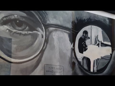 John Lennon Art and Imagine Piano at Strawberry Field