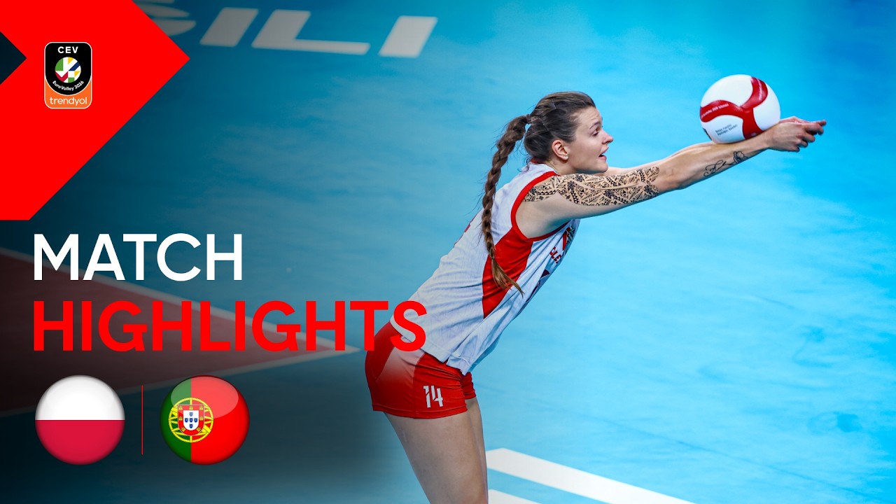 Highlights | POLAND vs. PORTUGAL | CEV Trendyol Eurovolley 2026 | Women