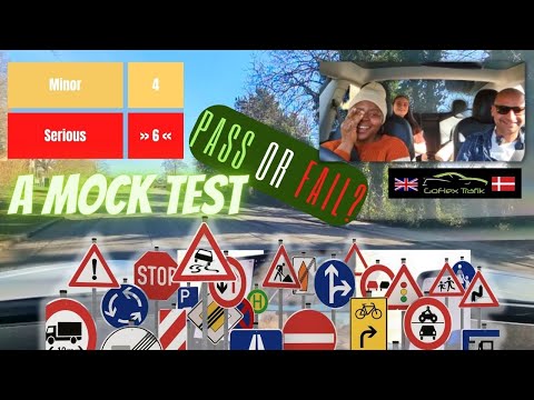 Ep. 3 - Evaluerende praktiskprøve/køreprøve - Mock Driving Test - Kastrup, Copenhagen