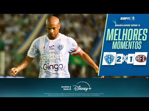 Gols e lances de Paysandu x Ferroviária-SP